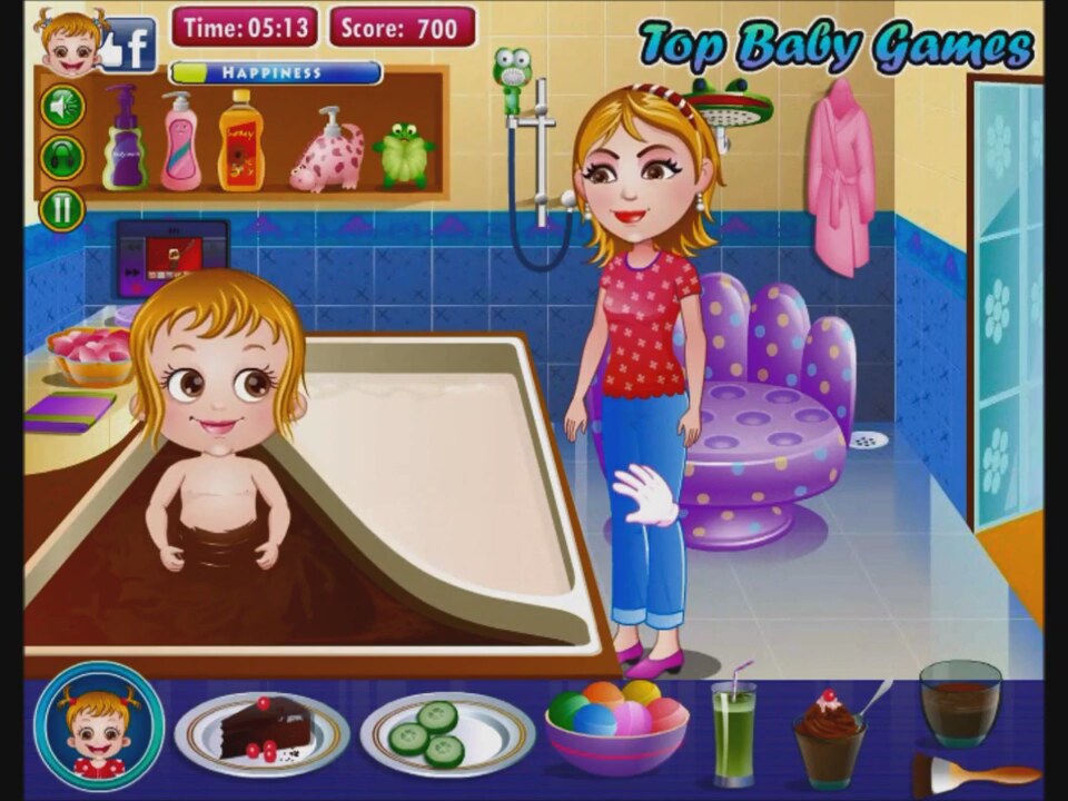 Bebek Bakma Oyunları Hazel Bebek Banyo Yapıyor