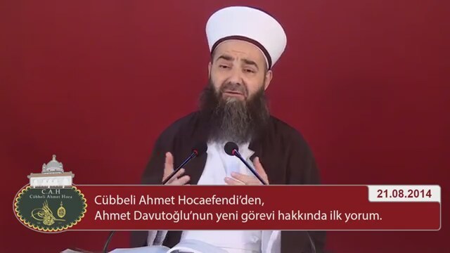 Cübbeli Ahmet Hoca'dan Ahmet D vutoğlu'na Dua
