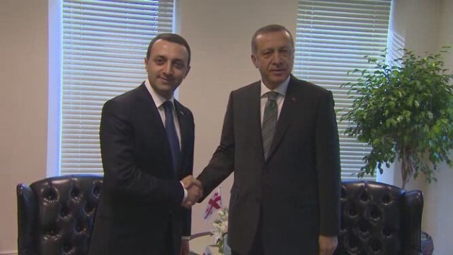 Cumhurbaşkanı Erdoğan New York ta Gürcistan Başbakanı Irakli Garibashvili ile